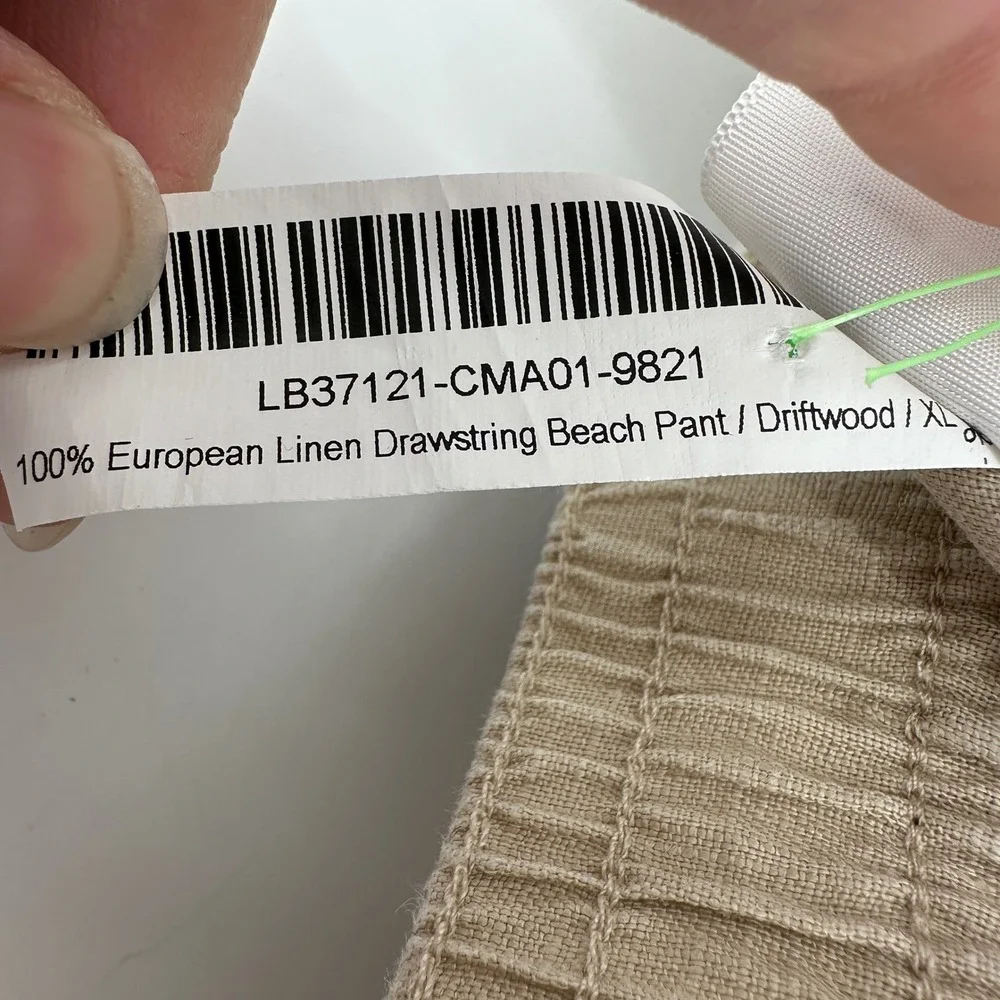 Quince 100% European Linen Drawstring Beach Pant Driftwood XL CMA01-9821